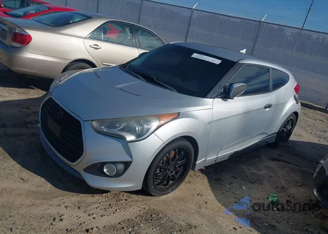 2013 Hyundai Veloster Turbo W/Blue из США, поврежденный, VIN KMHTC6AE5DU112756
